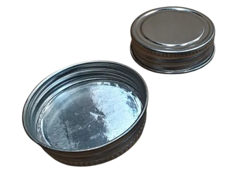 1 1/4" Alpha Cap (AC-C02FA) - metal screw cap with sealing liner for 16 oz / pint F-style tins 1 1/4" Alpha lid for F-style tins, part no. AC-C02FA, metal screw cap with sealing liner