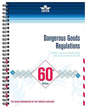 2019 IATA DG Regulations spiral bound, 2019 IATA DGR Canada, 60th IATA DGR, 2019 IATA DG Regulations BC, IATA DGR Alberta, IATA DGR Ontario